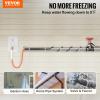 VEVOR Self-Regulating Pipe Heating Cable, 100-feet 5W/ft Heat Tape for Pipes Freeze Protection, Protects PVC Hose, Metal and Plastic Pipe from Freezing, 120V(15 Feet)