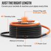 VEVOR Self-Regulating Pipe Heating Cable, 100-feet 5W/ft Heat Tape for Pipes Freeze Protection, Protects PVC Hose, Metal and Plastic Pipe from Freezing, 120V(40FT)