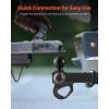 VEVOR Trailer Hitch, Tri-Ball Mount with Hook & Pin, Trailer Ball Size 1-7/8″, 2″ and 2-5/16″, Fit 2-Inch Hitch Receiver, Max 10,000 lbs Ball Hitch, Towing Hitch for RVs, SUVs, ATVs, and Trucks(Not Adjustable)