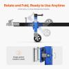 VEVOR Trailer Jack with Wheel, 1600 lbs Heavy Duty Swivel Boat Trailer Jack PP Single Wheel, 10″ Lift, Bolt-on Trailer Tongue Jack with Ergonomic Handle for RV, Boat, Horse, Utility(1600lbs)