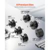 VEVOR Tube Roller Bender, Max 1-1/2″ Manual Tube Pipe Roller Bender with 6 Dies, 360° Copper Aluminum Pipe Bending Tool for Square, Round Tube & Flat Bar, Ideal for HVAC Air Conditioning Auto Repair(Copper Aluminum Pipe Bender)