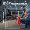 VEVOR V-Head Pipe Stand, 1/8″-12″ Capacity, 20″-37″ Height Adjustable, Pipe Jack Stands 2500 lbs Load Capacity, Portable Folding Pipe Stands, Durable Carbon Steel Frame(20″-37″)