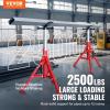 VEVOR V-Head Pipe Stand, 1/8″-12″ Capacity, 20″-37″ Height Adjustable, Pipe Jack Stands 2500 lbs Load Capacity, Portable Folding Pipe Stands, Durable Carbon Steel Frame(24″-42″)