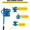 VEVOR YP-9 Manual Bender, 1” – 2“ High Capacity Round Square Bar Metal Bender with 7 Bending Dies, Metal Rod Bar Bender Bending Tool for Construction Site Auto Repair