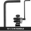 Vevor Manual Plate Steel Ring Bender 12-1/2inch Single Pinch Portable Hand Crank Ring Handle Rolling 3inch And Larger Circular Rings –