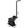 Vevor Manual Plate Steel Ring Bender 12-1/2inch Single Pinch Portable Hand Crank Ring Handle Rolling 3inch And Larger Circular Rings –
