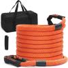 VEVOR 1″ x 30′ Kinetic Recovery Tow Rope 38,000 lbs, Heavy-Duty Off Road Snatch Strap, Extreme Duty 30% Elasticity Energy Snatch Strap for Jeep Car Truck ATV UTV SUV Tractor(Orange)