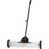VEVOR 55Lbs Rolling Magnetic Sweeper with Wheels, 36-inch Large Magnet Pickup Lawn Sweeper with Telescoping Handle, Push-Type Magnetic Pick Up Sweeper, Easy Cleanup of Workshop Yard Garage(24 inch)