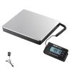 VEVOR Digital Shipping Scale, 440 lbs x 1.7 oz. Heavy Duty Postal Scale with Timer, Tare Function, HD LCD Screen Portable Package Scale for Luggage, Home, Post Office, AC/DC Powered, FCC Listed(12*10in)