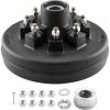 VEVOR Electric Trailer Brake Assembly, 12″ x 2″, 1 Pair Self-Adjusting Electric Brakes Kit for 7000 lbs Axle, 5-Hole Mounting, Backing Plates for Braking System Part Replacement (1 Right + 1 Left)(1 Brake Drums)