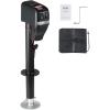VEVOR Electric Trailer Jack, 5000 lbs, Heavy Duty RV Electric Power Tongue Jack with 2 Way Connector, Manual Crank Handle & Weatherproof Jack Cover, 10″-28.3″ Lift, for RVs, Trailers & Campers, Black(4000lbs)