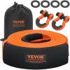 VEVOR Heavy Duty Tow Strap Recovery Kit 3″ x 30 ft (MBS-36,000 lbs) Tree Saver Winch Strap, Triple Reinforced Loop & Protective Sleeves & Storage Bag, 3/4″ D-Ring Shackles, for Truck Jeep SUV ATV(3/4 D Ring Shackles (2pcs))
