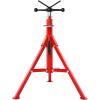 VEVOR Heavy-Duty Pipe Stand Adjustable Folding Pipe Jack Stand | Sturdy Construction 2500 lbs Load Capacity | Ideal for Welding, Automotive, and Construction Projects