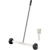 VEVOR Magnetic Pick Up Sweeper 17-inch Heavy Duty Magnet Pickup Lawn Sweeper Roofing Tools, 10 Lbs Yard Magnet with Telescoping Holder and Wheels to Pick Up Nails Magnetic Sweeper for Construction(15 Inch（8LBS))
