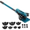 VEVOR Pipe Tube Bender, 3/8″ to 1″ OD Manual Pipe Tube Bender with 7 Bending Dies, 180° Copper Aluminum Pipes Bending Tools for HVAC Air Conditioning Refrigerator Auto Repair(Blue)