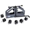 VEVOR Tube Roller Bender, Max 1-1/2″ Manual Tube Pipe Roller Bender with 6 Dies, 360° Copper Aluminum Pipe Bending Tool for Square, Round Tube & Flat Bar, Ideal for HVAC Air Conditioning Auto Repair(Copper Aluminum Pipe Bender)
