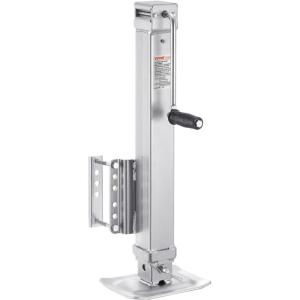 VEVOR 5000 lbs Dynamic Load Capacity, Heavy Duty Swivel Bolt-on Trailer Jack, 14.3″ Lift Trailer Jack Stand with Handle for RV, Horse, Utility, and Yacht Trailers(8000lbs)