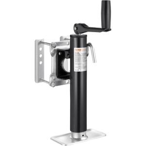 VEVOR 5000 lbs Dynamic Load Capacity, Heavy Duty Swivel Bolt-on Trailer Jack, 14.3″ Lift Trailer Jack Stand with Handle for RV, Horse, Utility, and Yacht Trailers(2000lbs)