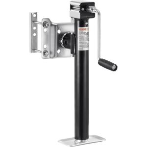 VEVOR 5000 lbs Dynamic Load Capacity, Heavy Duty Swivel Bolt-on Trailer Jack, 14.3″ Lift Trailer Jack Stand with Handle for RV, Horse, Utility, and Yacht Trailers(5000lbs)