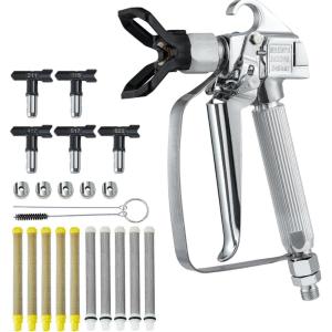 VEVOR 750W Stand Airless Paint Sprayer, 3000PSI High Efficiency Electric Airless Sprayer, Fine and Even Painting Effect, Handheld Paint Sprayers for Home Interior and Exterior Furniture and Fences(5 PCS)