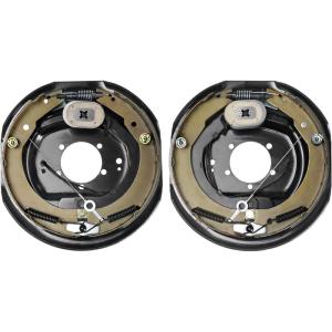 VEVOR Electric Trailer Brake Assembly, 12″ x 2″, 1 Pair Self-Adjusting Electric Brakes Kit for 7000 lbs Axle, 5-Hole Mounting, Backing Plates for Braking System Part Replacement (1 Right + 1 Left)(1 Pair Brakes)