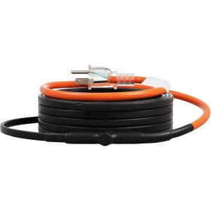VEVOR Self-Regulating Pipe Heating Cable, 100-feet 5W/ft Heat Tape for Pipes Freeze Protection, Protects PVC Hose, Metal and Plastic Pipe from Freezing, 120V(15 Feet)