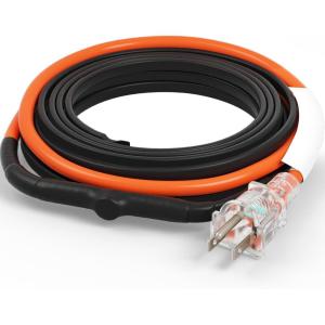 VEVOR Self-Regulating Pipe Heating Cable, 100-feet 5W/ft Heat Tape for Pipes Freeze Protection, Protects PVC Hose, Metal and Plastic Pipe from Freezing, 120V(9 Feet)