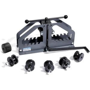 VEVOR Tube Roller Bender, Max 1-1/2″ Manual Tube Pipe Roller Bender with 6 Dies, 360° Copper Aluminum Pipe Bending Tool for Square, Round Tube & Flat Bar, Ideal for HVAC Air Conditioning Auto Repair(Copper Aluminum Pipe Bender)