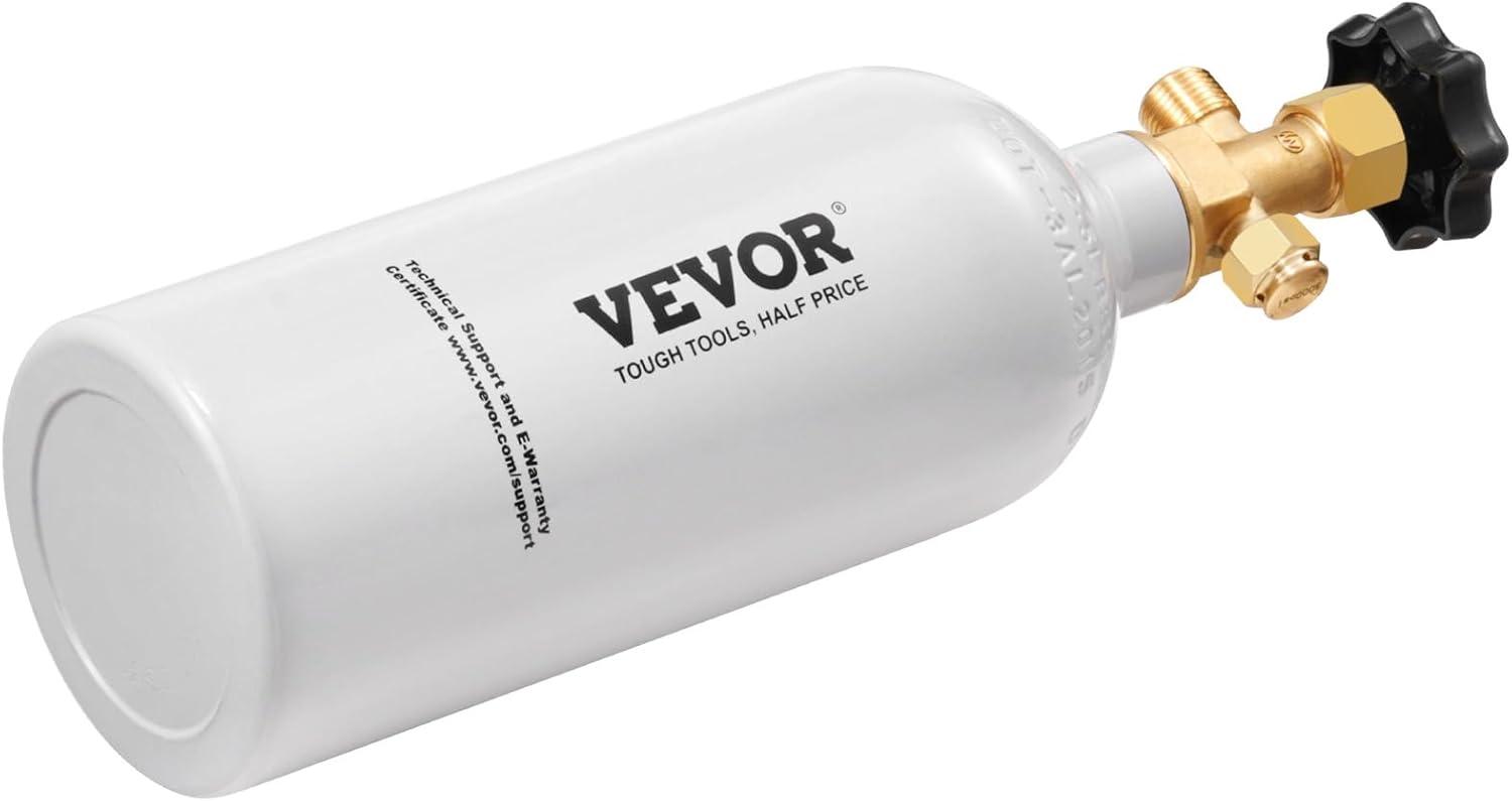 image:imageVEVOR CO2 Tank 10 lbs New Aluminum Alloy Cylinder CO2 Air Tank with Light Spray Coating CGA320 Valve Handle amp Adjustable Pressure DOT Approved Cylinder for Draft Beer Dispensing25 lbs