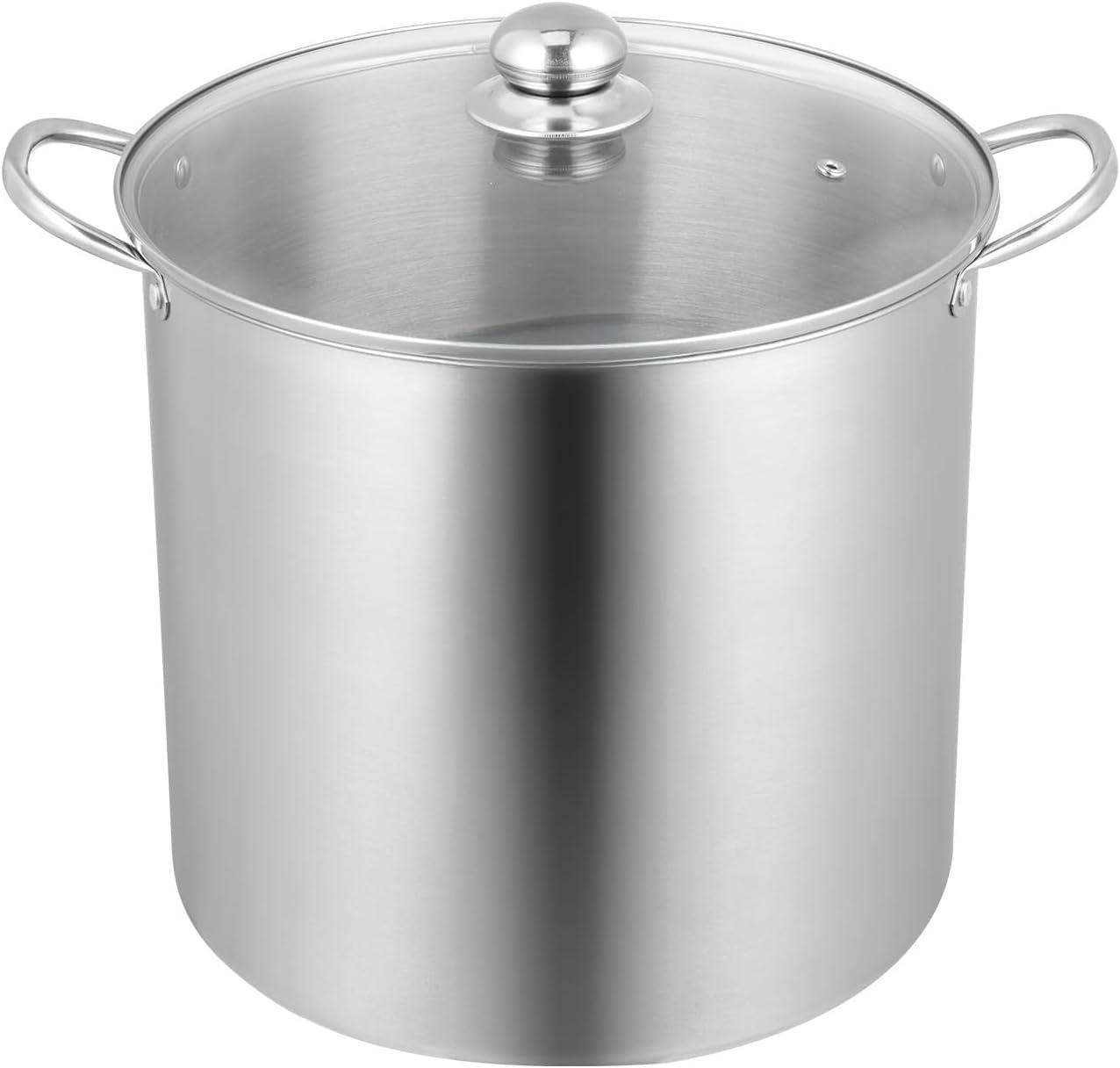 image:imageVEVOR Canning Supplies Starter Kit 9 Pieces Stainless Steel Water Bath Canning Kit for Beginners Canning Tools Set Rack Ladle Measuring Spoon Funnel Tongs Jar Lifter Jar Wrench21QT8PCS
