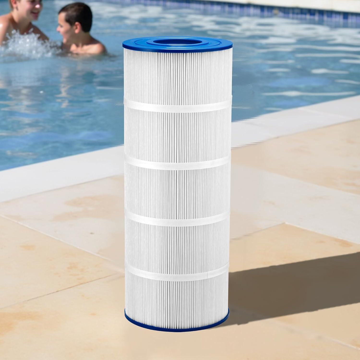 image:imageVEVOR PLFPCC80 Pool Filter Replaces Pentair CCP320 Pleatco PCC80PAK4 UltralA5 Unicel C7470 R173573 Filbur FC1976 178580 8170081 Clean and Clear Plus 320 L x OD20x 7 4 x 80 sqftBlue 120 SQFT
