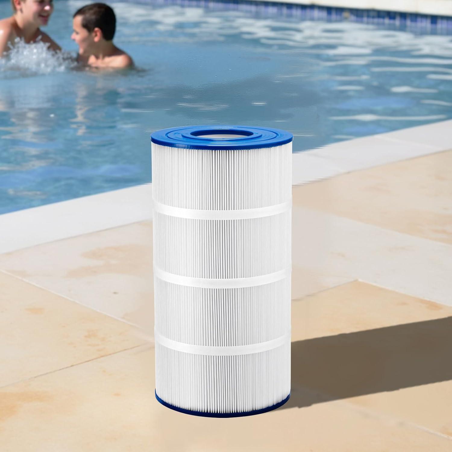 image:imageVEVOR PLFPCC80 Pool Filter Replaces Pentair CCP320 Pleatco PCC80PAK4 UltralA5 Unicel C7470 R173573 Filbur FC1976 178580 8170081 Clean and Clear Plus 320 L x OD20x 7 4 x 80 sqftBlue 90 SQFT