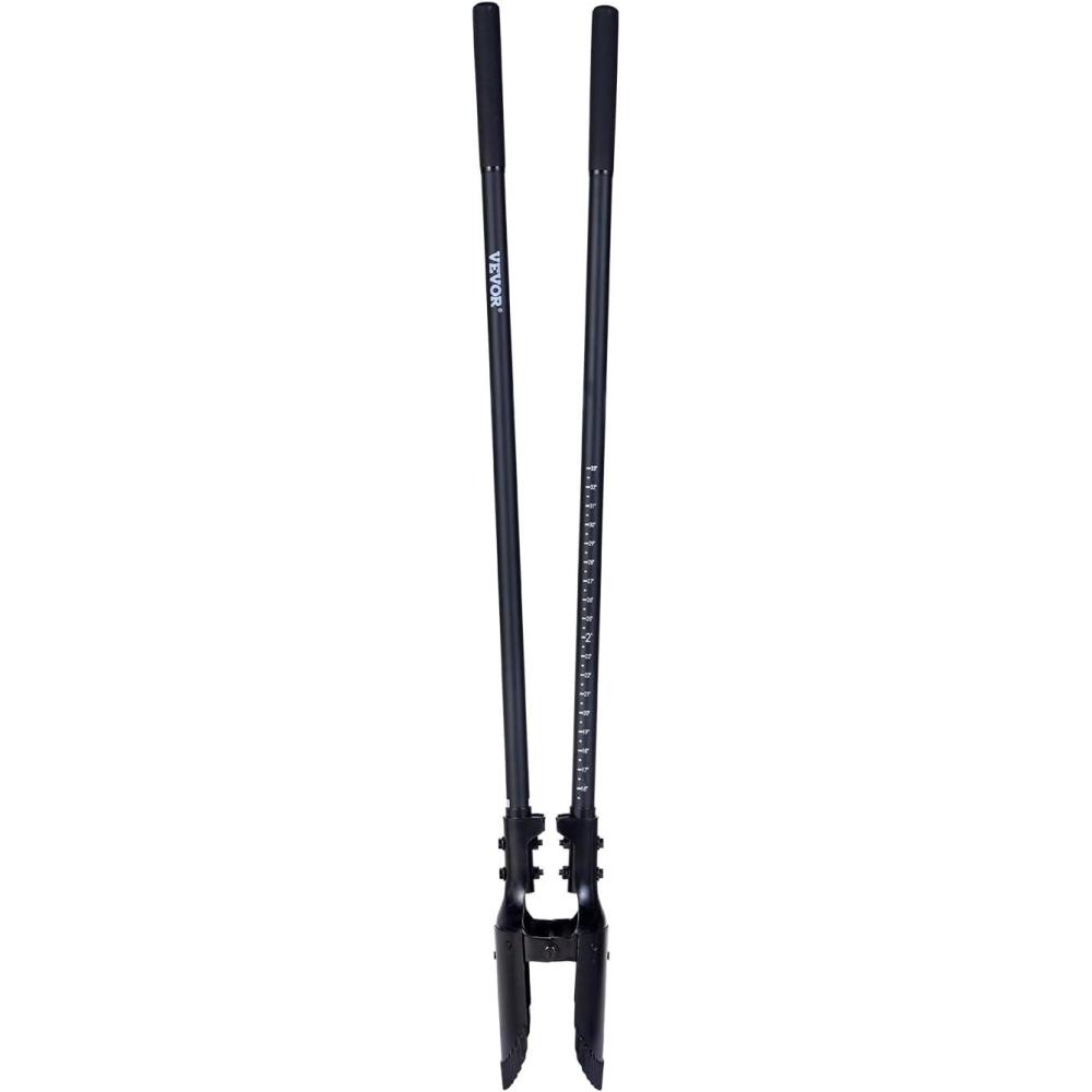 image:imageVEVOR 575 Post Hole Digger Heavy Duty Post Hole Digger with Carbon Steel Measurement Handle Manual Hole Digger with Metal Blade Post Hole Digger Tool for Digging Cultivating Yard Work GardeningFiberglass