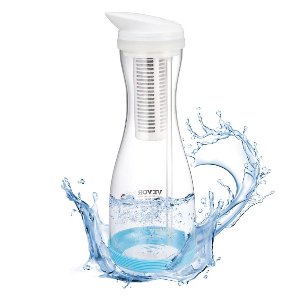 image:imageVEVOR Pitcher Water Filter Replacements 3Pack Water Filters for Pitchers and Dispensers No BPA Last 3 Months or 211 Gallons Reduce Chlorine Rust Odors PFOAPFOS for Water Filter Pitcher 6287Glass Filter Pitcher
