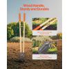 VEVOR 57.5″ Post Hole Digger, Heavy Duty Post Hole Digger with Carbon Steel Measurement Handle, Manual Hole Digger with Metal Blade, Post Hole Digger Tool for Digging Cultivating Yard Work Gardening(Hardwood)