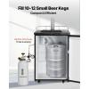 VEVOR CO2 Tank, 10 lbs New Aluminum Alloy Cylinder, CO2 Air Tank with Light Spray Coating, CGA320 Valve, Handle & Adjustable Pressure, DOT Approved Cylinder for Draft Beer Dispensing(10 lbs)