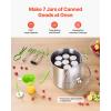 VEVOR Canning Supplies Starter Kit, 9 Pieces Stainless Steel Water Bath Canning Kit for Beginners, Canning Tools Set: Rack, Ladle, Measuring Spoon, Funnel, Tongs, Jar Lifter, Jar Wrench(21QT+8PCS)