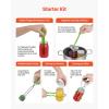 VEVOR Canning Supplies Starter Kit, 9 Pieces Stainless Steel Water Bath Canning Kit for Beginners, Canning Tools Set: Rack, Ladle, Measuring Spoon, Funnel, Tongs, Jar Lifter, Jar Wrench(11PCS)