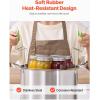 VEVOR Canning Supplies Starter Kit, 9 Pieces Stainless Steel Water Bath Canning Kit for Beginners, Canning Tools Set: Rack, Ladle, Measuring Spoon, Funnel, Tongs, Jar Lifter, Jar Wrench(9PCS+)