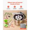 VEVOR Canning Supplies Starter Kit, 9 Pieces Stainless Steel Water Bath Canning Kit for Beginners, Canning Tools Set: Rack, Ladle, Measuring Spoon, Funnel, Tongs, Jar Lifter, Jar Wrench(11PCS)