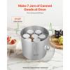 VEVOR Canning Supplies Starter Kit, 9 Pieces Stainless Steel Water Bath Canning Kit for Beginners, Canning Tools Set: Rack, Ladle, Measuring Spoon, Funnel, Tongs, Jar Lifter, Jar Wrench(21 Quarts)