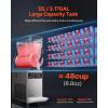 VEVOR Commercial Slushy Machine, 12Lx3 Triple Tank Frozen Drink Machine, 144 Cups Stainless Steel Margarita Smoothie Frozen Drink Maker, Slushie Maker for Home Party Restaurants Cafe Bars(12L)
