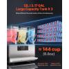 VEVOR Commercial Slushy Machine, 12Lx3 Triple Tank Frozen Drink Machine, 144 Cups Stainless Steel Margarita Smoothie Frozen Drink Maker, Slushie Maker for Home Party Restaurants Cafe Bars(36L)
