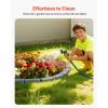 VEVOR Faux Stone Landscape Edging, No Dig Garden Edging Border, Flexible Blocks for Lawn Edging, Flower Beds, Driveway, Yards with 12 Spikes, 4 Pack 24 Bricks 16FT Kit, 46.5″ Lx 3.7″ W x 2.2″ H, Grey(Gray)
