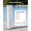 VEVOR PLFPCC80 Pool Filter Replaces Pentair CCP320, Pleatco PCC80-PAK4, Ultral-A5, Unicel C-7470, R173573, Filbur FC-1976, 178580, 817-0081, Clean and Clear Plus 320, L x OD:20″x 7″, 4 x 80 sq.ft(Black 4×130 SQFT)
