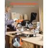 VEVOR Sliding Compound Miter Saw, 12-Inch Blade, 15 Amp Motor, 60-Tooth, Corded Double Bevel Sliding Miter Saw, LED Precision Alignment, Angle Adjustable, for Wood, Composite Decking, Laminates(Double Bevel-10″)