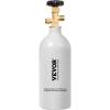 VEVOR CO2 Tank, 10 lbs New Aluminum Alloy Cylinder, CO2 Air Tank with Light Spray Coating, CGA320 Valve, Handle & Adjustable Pressure, DOT Approved Cylinder for Draft Beer Dispensing(2.5 lbs)