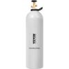 VEVOR CO2 Tank, 10 lbs New Aluminum Alloy Cylinder, CO2 Air Tank with Light Spray Coating, CGA320 Valve, Handle & Adjustable Pressure, DOT Approved Cylinder for Draft Beer Dispensing(15 lbs)