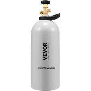 VEVOR CO2 Tank, 10 lbs New Aluminum Alloy Cylinder, CO2 Air Tank with Light Spray Coating, CGA320 Valve, Handle & Adjustable Pressure, DOT Approved Cylinder for Draft Beer Dispensing(10 lbs)