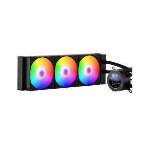 VEVOR CPU Liquid Cooler, AIO CPU Water Cooler – 360mm PWM Fans & Pump, Freestyle Images, GIFS, MP4, ℃ or Speed in 2.1” LCD Display, Fits Intel 115X/1366/2011/1700/1200, AMD AM4/AM5(360 mm PWM Fans  ARGB Light)